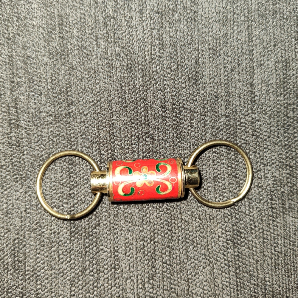 Red and Gold Keychain
